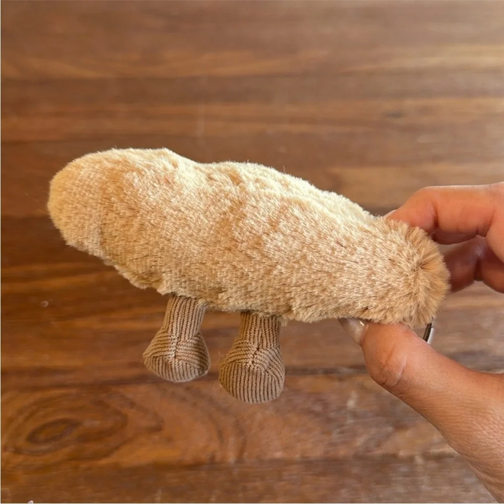 French Baguette Plush Keychain Cute Bread Charm Soft Kawaii Bag Pendant Gift